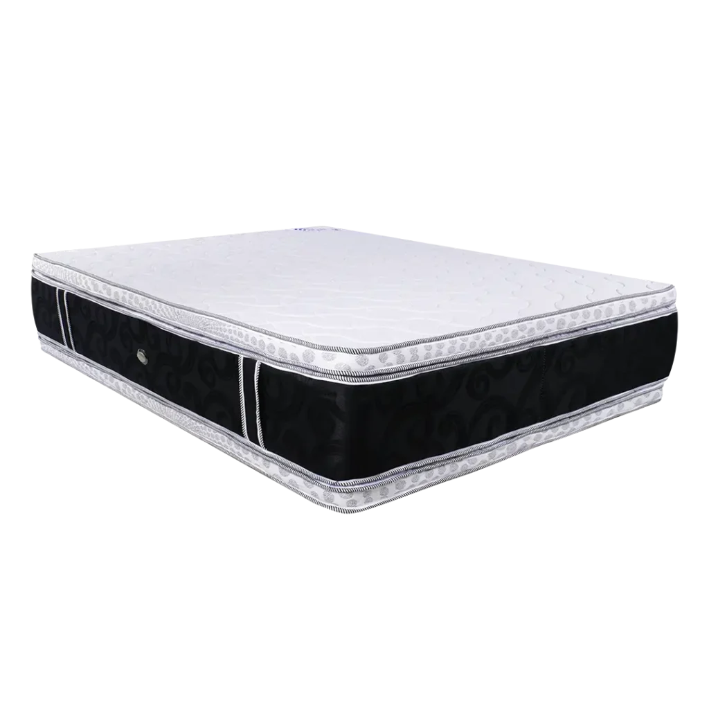 Colchón Duraflex Pillow-Top doble cara con diseño elegante y ergonómico.