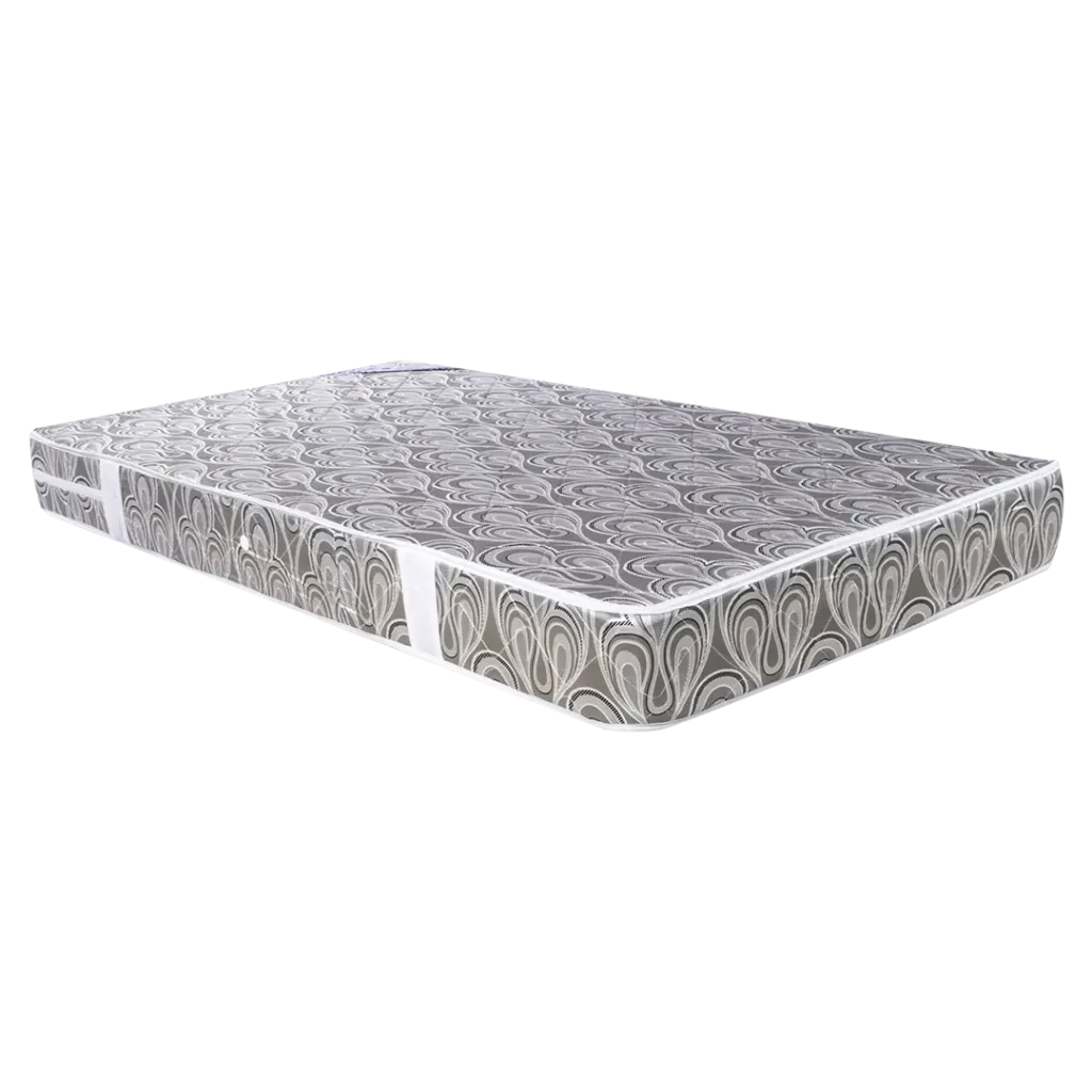 Colchón semianatómico Duraflex en vista superior mostrando diseño acolchado con patrones elegantes.