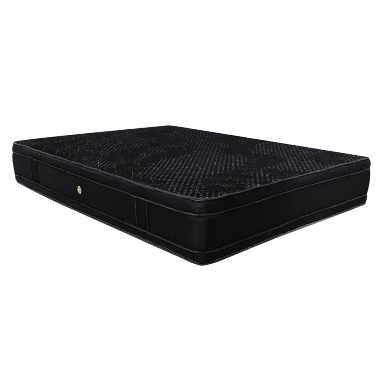 Vista lateral del Colchón Neptuno mostrando su diseño Euro-top y altura de 36 cm.