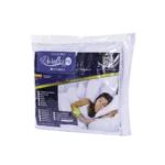 Protector Acolchado Terry colocado sobre colchón, mostrando su ajuste perfecto y diseño suave.