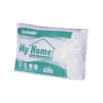 Almohada siliconada empacada en bolsa de plástico con la marca My Home.